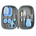 Showlu 8-piece baby grooming kit with nail clippers, scissors, and care tools for infant health and grooming.