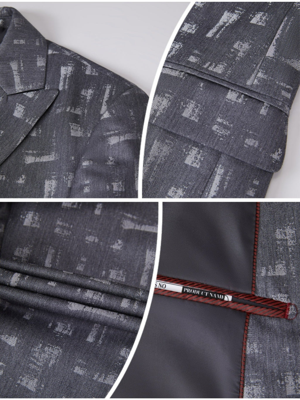 Men's slim fit double breasted suit with peak lapels, SHOWLU FASHION STORE 2-piece set, tailored for a sharp, modern look.