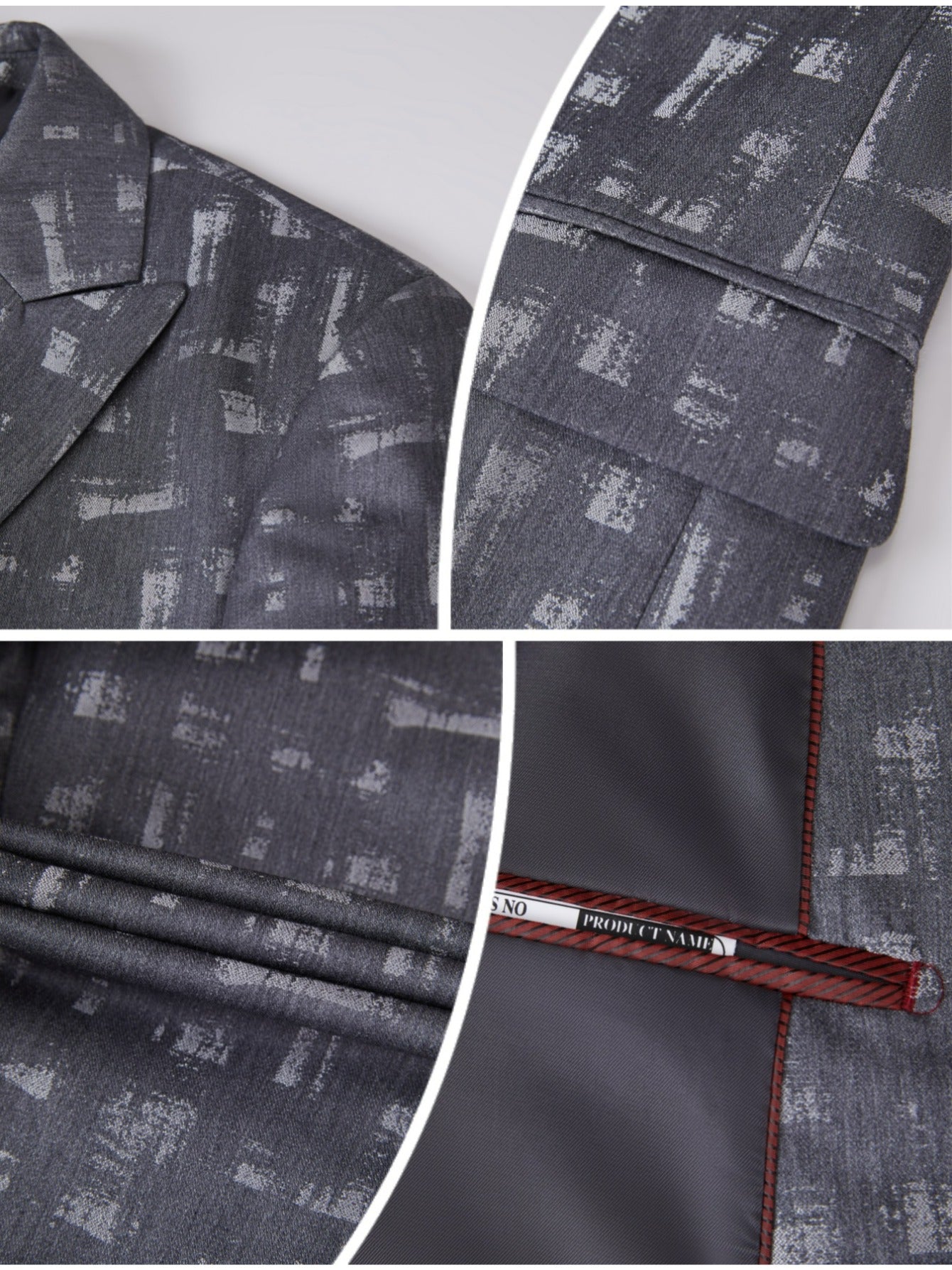 Men's slim fit double breasted suit with peak lapels, SHOWLU FASHION STORE 2-piece set, tailored for a sharp, modern look.