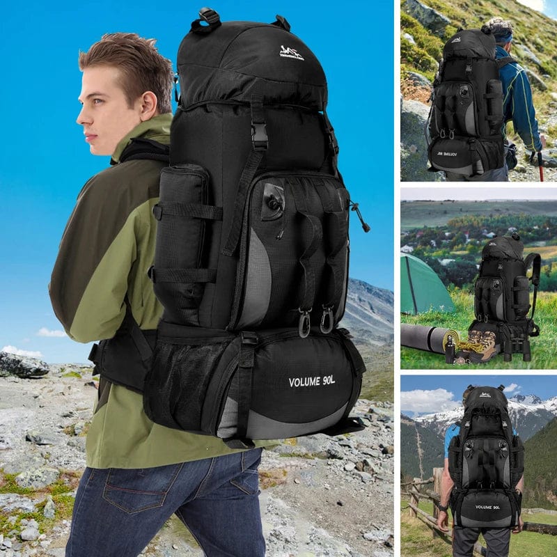 Large 90L waterproof hiking backpack by SHOWLU FASHION STORE, ideal for trekking, camping, and outdoor travel.