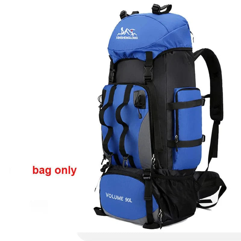 SHOWLU FASHION STORE Scione 90L waterproof hiking backpack with large capacity trekking bag for outdoor camping and travel.