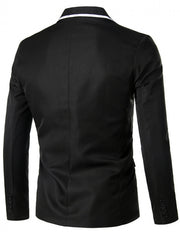 2025 Spring/Summer New European and American Men'S Fashion, Korean Version, Trendy Casual Soul Power Dinner Four Seasons Solid Color S Men'S Jacket