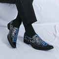Men's faux leather slip-on casual shoes by SHOWLU FASHION, solid color PU footwear with sleek, minimalist design.