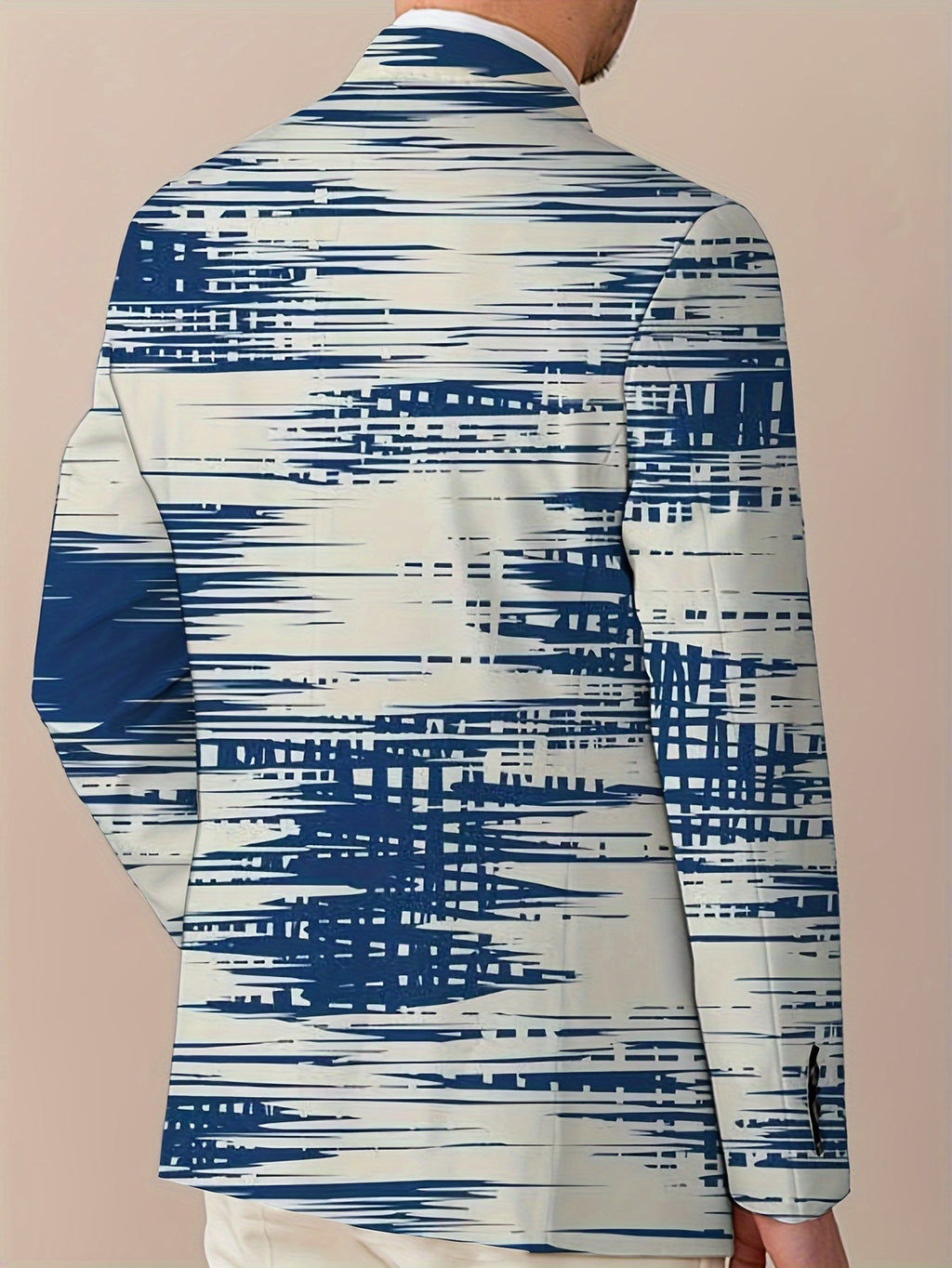 Men's regular fit party blazer by SHOWLU FASHION STORE featuring bold animal print, notched lapel, stylish men's blazer.