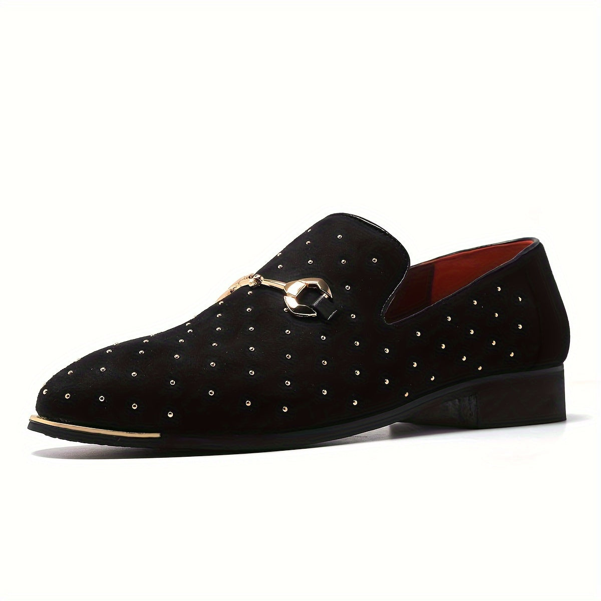SHOWLU FASHION men's plus size slip-on loafers in soft PU leather, featuring a sleek design and comfortable fit.