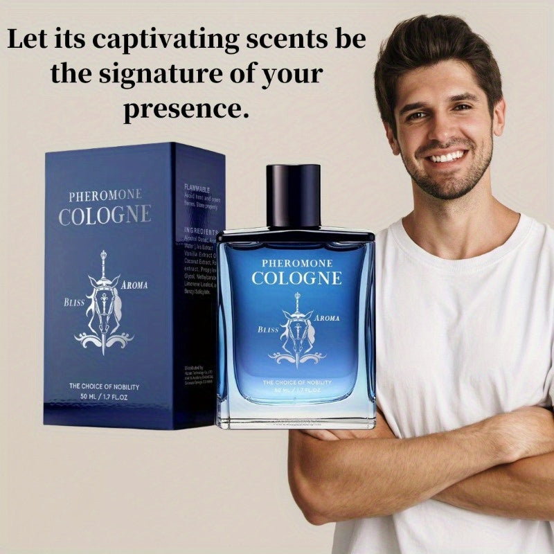 1.7 oz Pheromone Cologne for Men - 8-Hour Long-Lasting Freshness, ( Vanilla Woody Scent) SHOWLU FASHION STORE