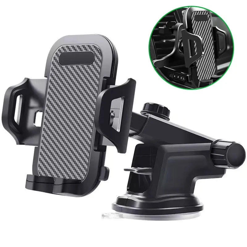 Universal car phone holder by SHOWLU FASHION STORE, mounts on dashboard or air vent, with adjustable design for smartphones.