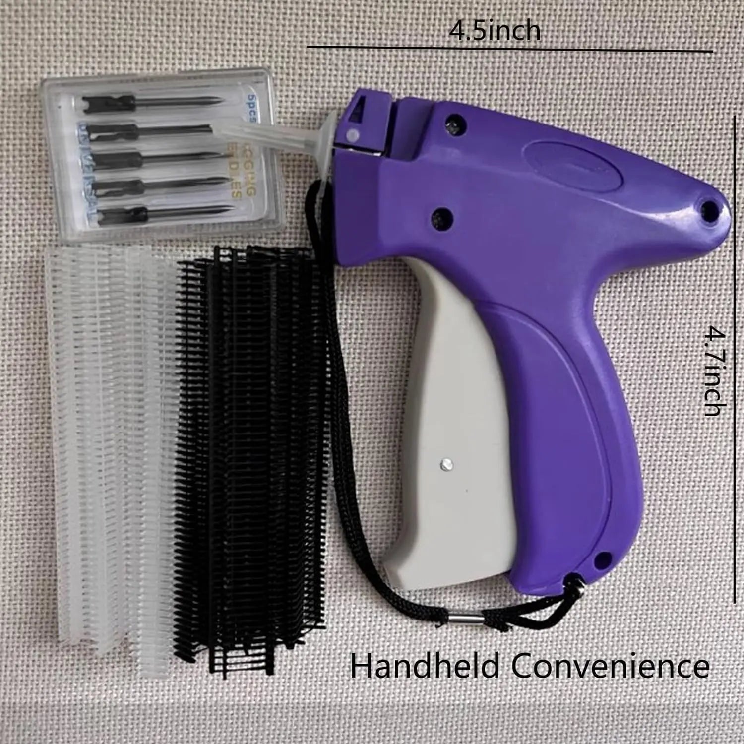 Showlu Fashion Micro Stitch Gun for sewing, a compact quick clothing fixer tool with a sleek design for fast mending and sewing repairs.
