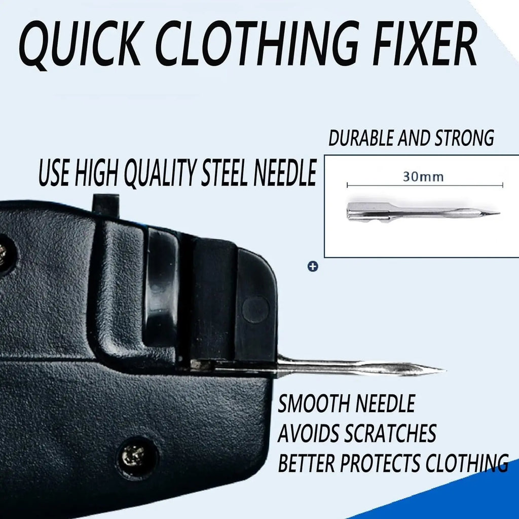 Showlu Fashion Micro Stitch Gun for sewing, a compact quick clothing fixer with a sleek design for easy repairs and stitching.