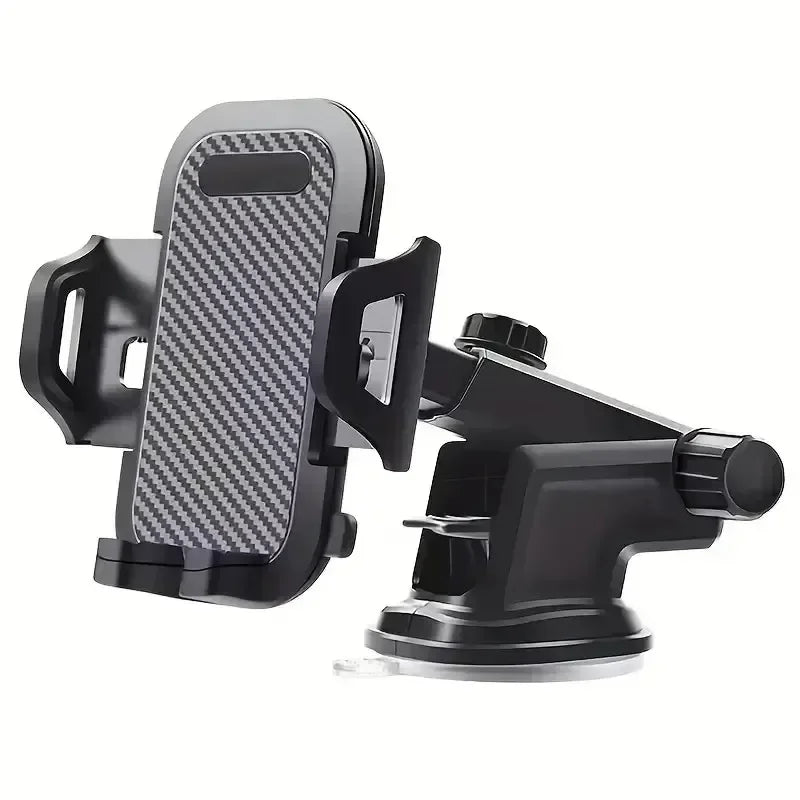 Universal car phone holder by SHOWLU FASHION STORE mounted on dashboard and air vent, holding a smartphone securely in a vehicle.