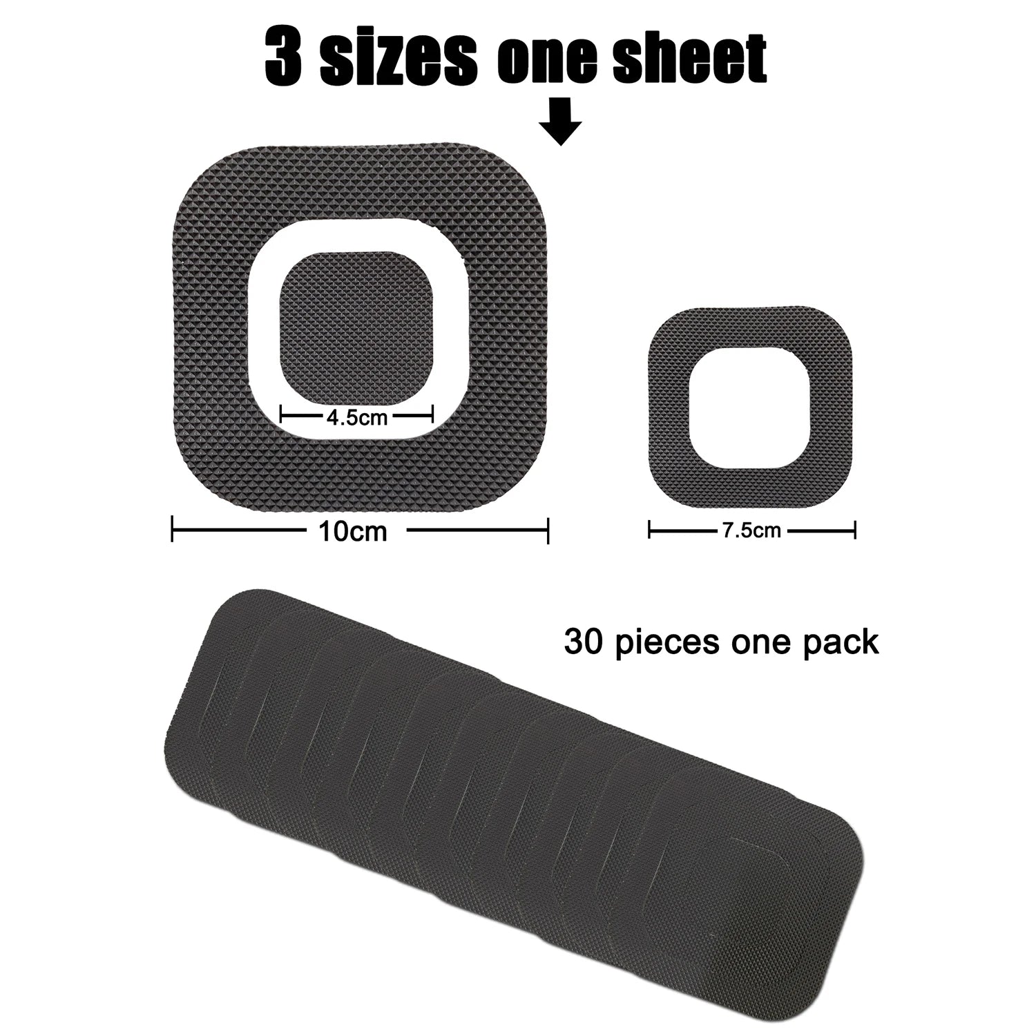 Showlu Smart General anti-slip bath stickers applied to a bathtub surface for improved safety and grip.
