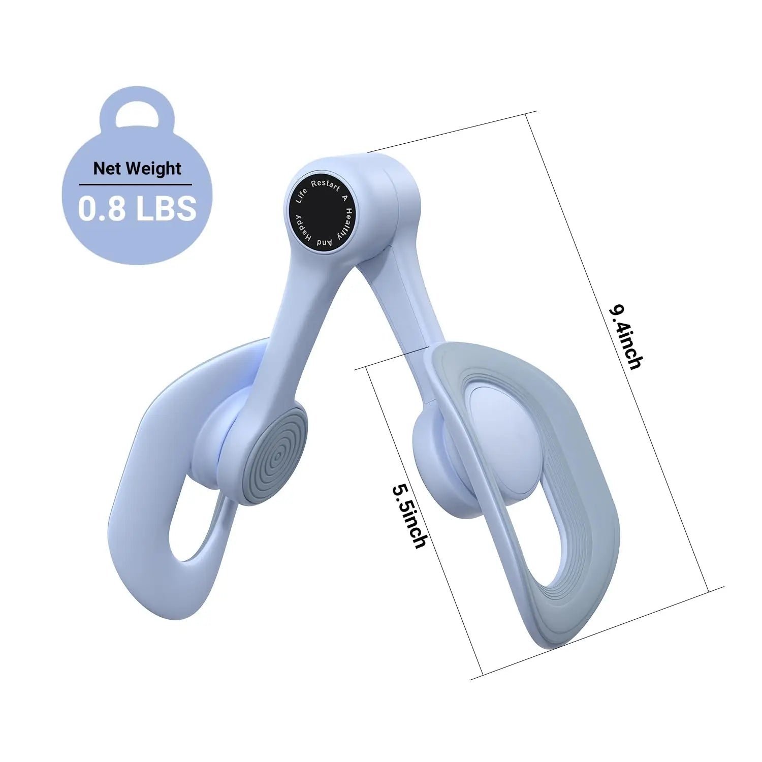 Merach pelvic floor muscle trainer with TPE inner thigh exercise equipment, shown in black and compact design.