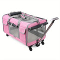 Extra large Showlu Fashion nylon pet trolley case with foldable design and wheels, suitable for dogs and pets.