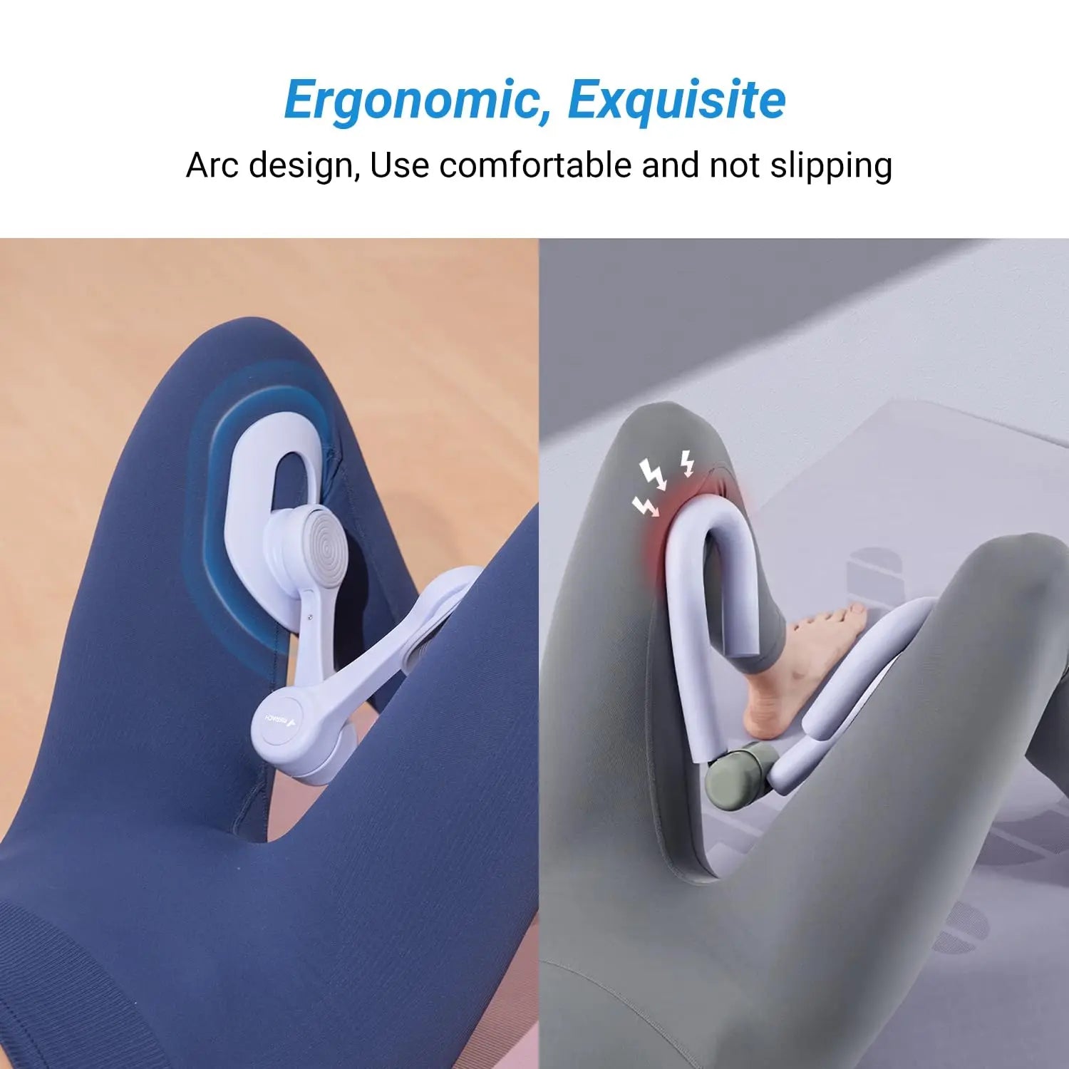 Showlu Fashion Store MERACH pelvic floor muscle trainer with TPE inner thigh exercise equipment, featuring ergonomic design and soft material.