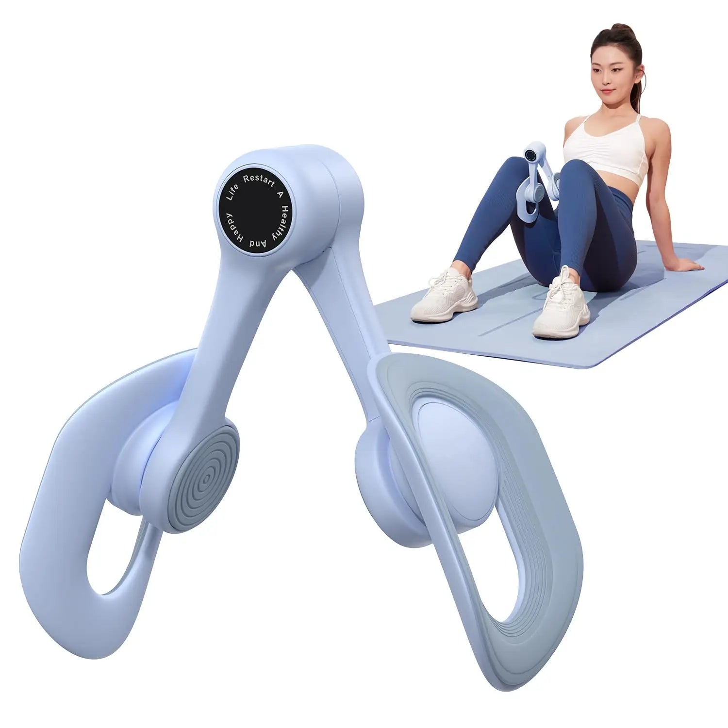Showlu Fashion Pelvic Floor Muscle Trainer with TPE inner thigh exercise equipment for strengthening and toning muscles.