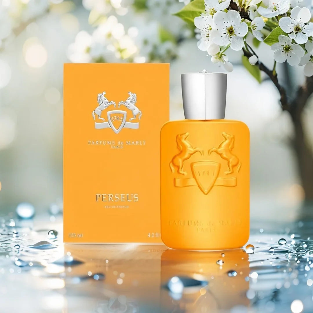 Parfums de Marly Perseus unisex Eau de Parfum 125 ml bottle with elegant packaging and sophisticated design.