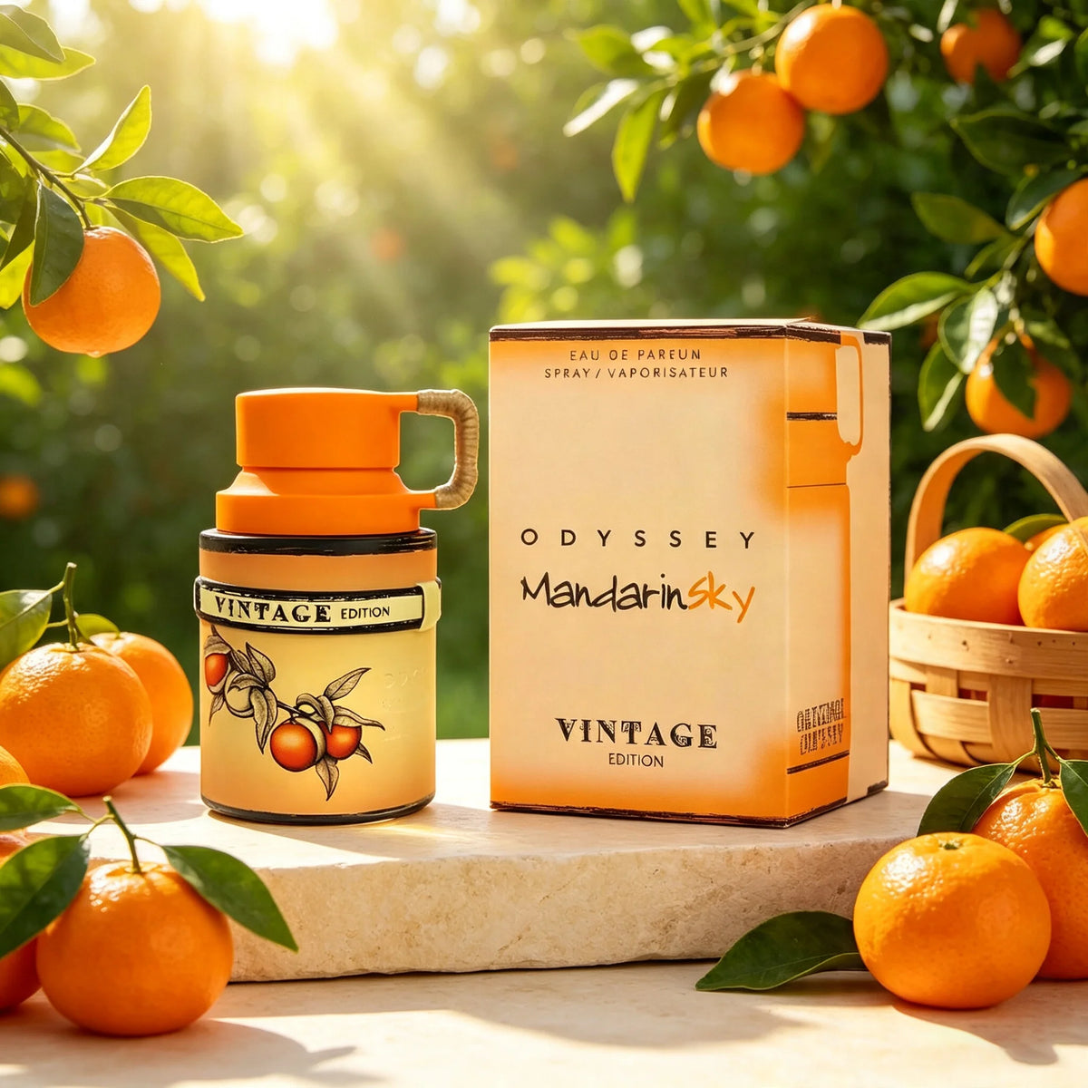 Armaf Odyssey Mandarin Sky Vintage Edition Eau de Parfum For Unisex, Oriental Spicy Fragrance 3.4 fl.oz /100 ml