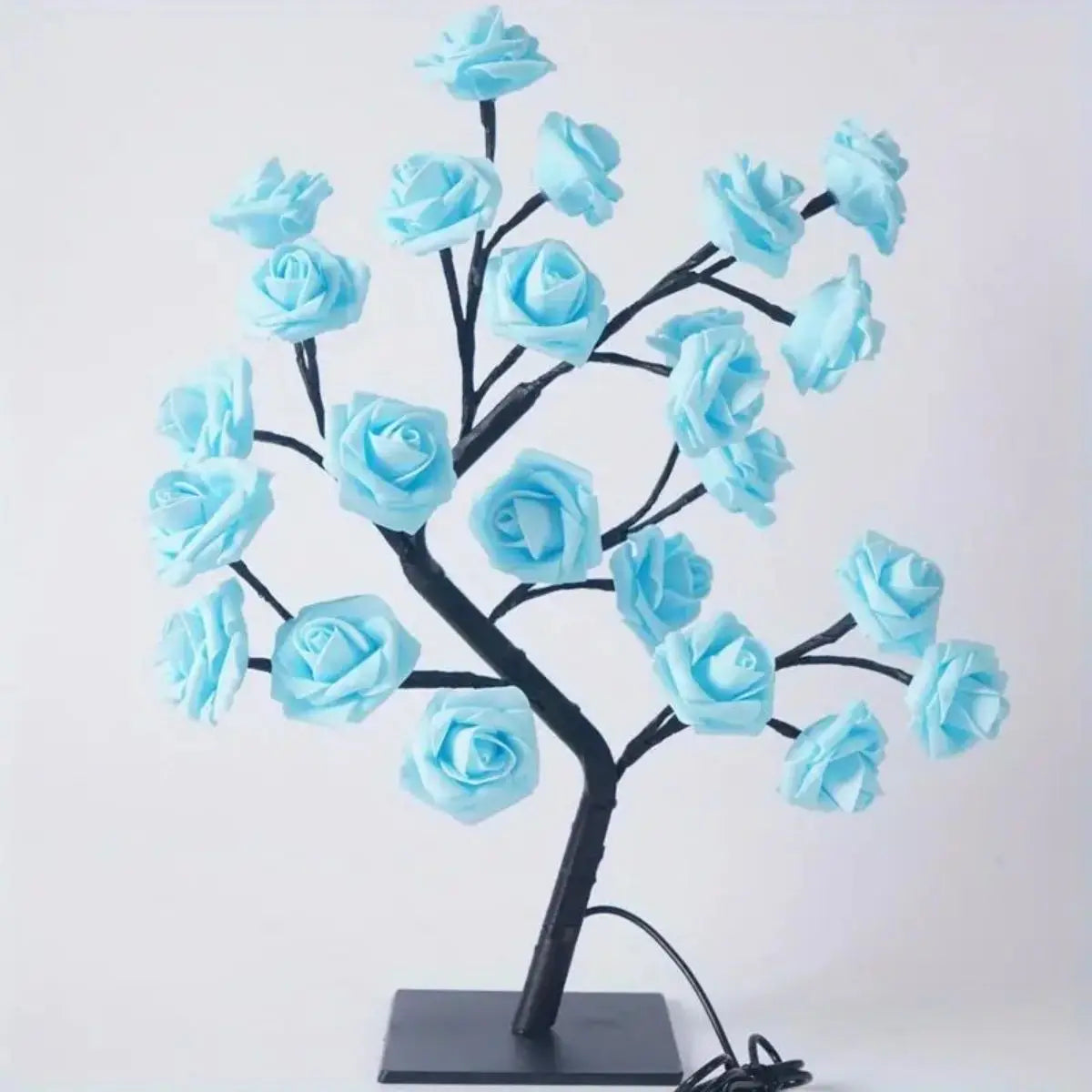 SHOWLU Rose Tree Lamp DIY flower fairy night light with pink roses and delicate branches, ideal for home decor and cozy lighting.