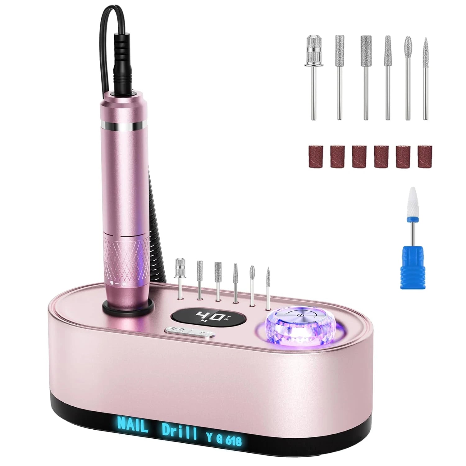 Showlu Smart General 20W electric nail drill and portable manicure machine with 12V power, compact and easy to use.