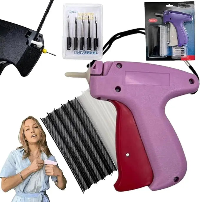 Micro stitch gun for sewing by Showlu Fashion Store, compact handheld tool ideal for quick clothing repairs and fabric stitching.