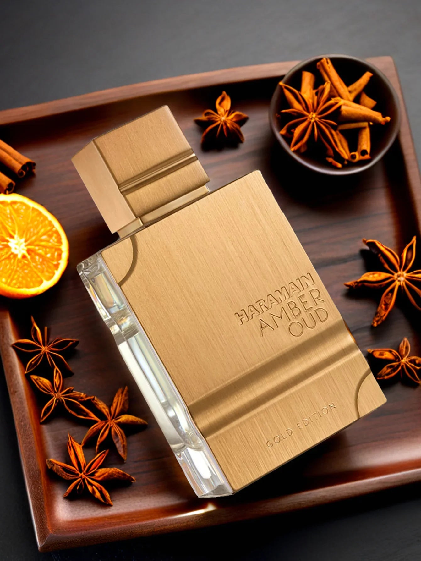 Haramain Gold Edition luxury amber and oud perfume bottle, 60ml, elegant design for women and men, Eau De Parfum by SHOWLU FASHION STORE