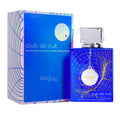 Armaf Club de Nuit Blue Iconic men's Eau de Parfum bottle, 3.6 oz, featuring sleek cologne design and vibrant blue packaging
