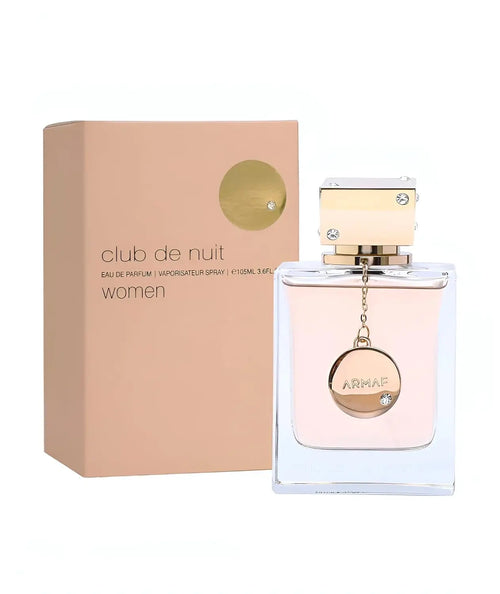 Armaf Club De Nuit Eau De Parfum for Women in 105ml floral fragrance bottle, showcasing elegant packaging and floral design