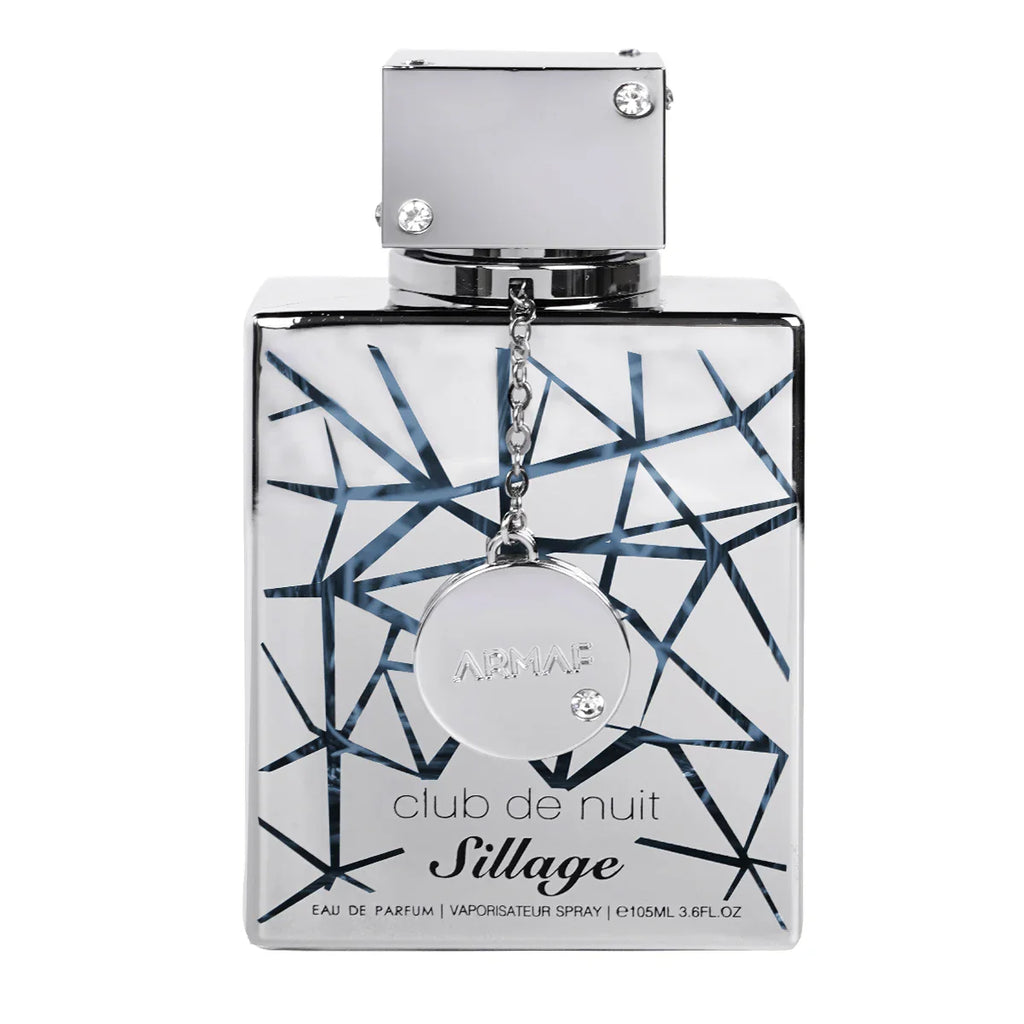Unisex Armaf Club De Nuit Sillage Eau de Parfum bottle with a sleek design, showcasing the 3.6 oz fragrance spray.