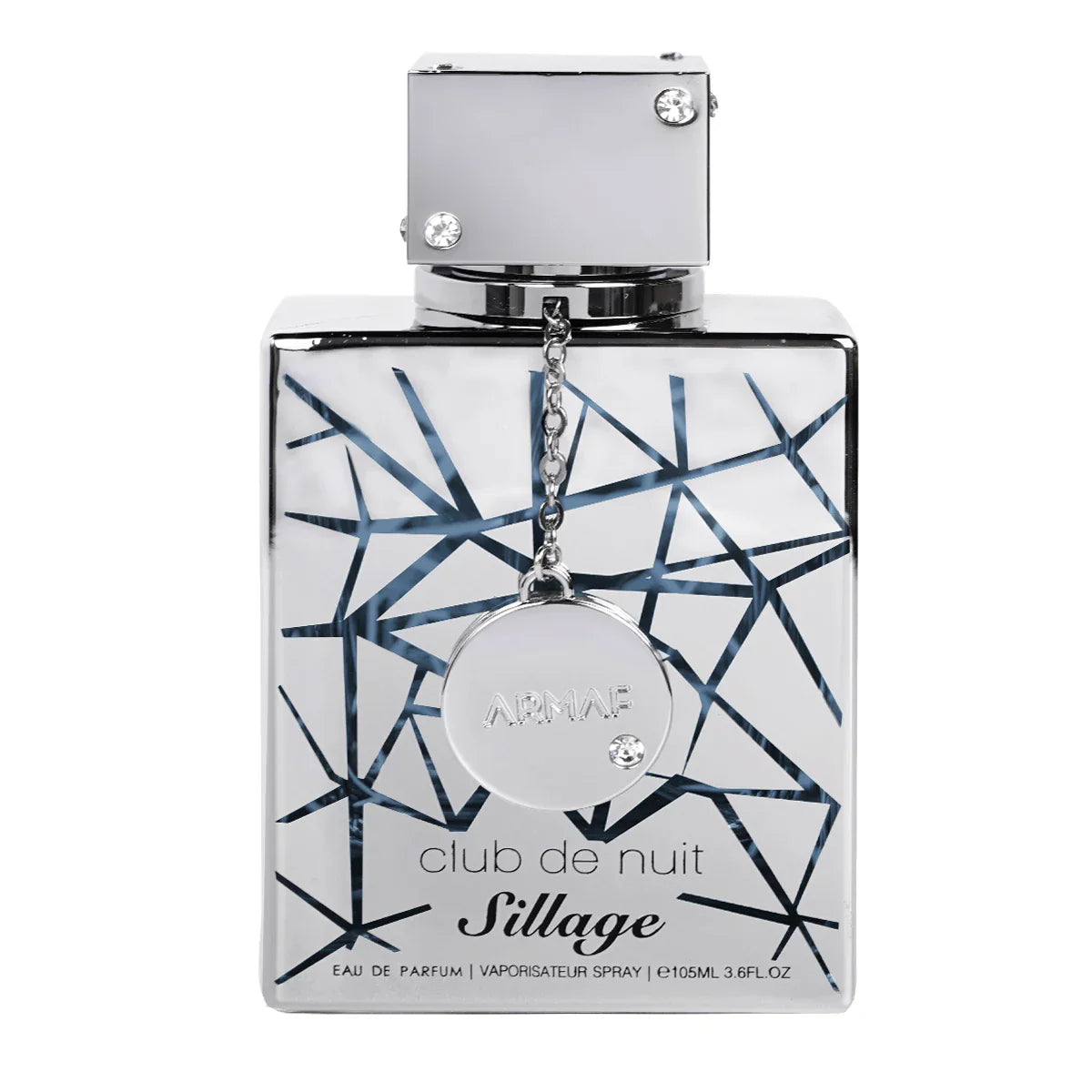 Unisex Armaf Club De Nuit Sillage Eau de Parfum bottle with a sleek design, showcasing the 3.6 oz fragrance spray.