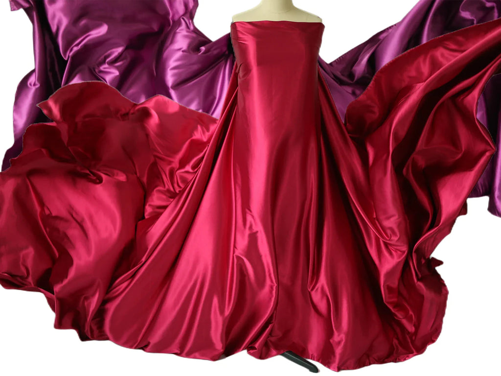Showlu Maternity Silk Photography Gown in vibrant colors, designed for maternity photoshoots with flowing, elegant fabric.