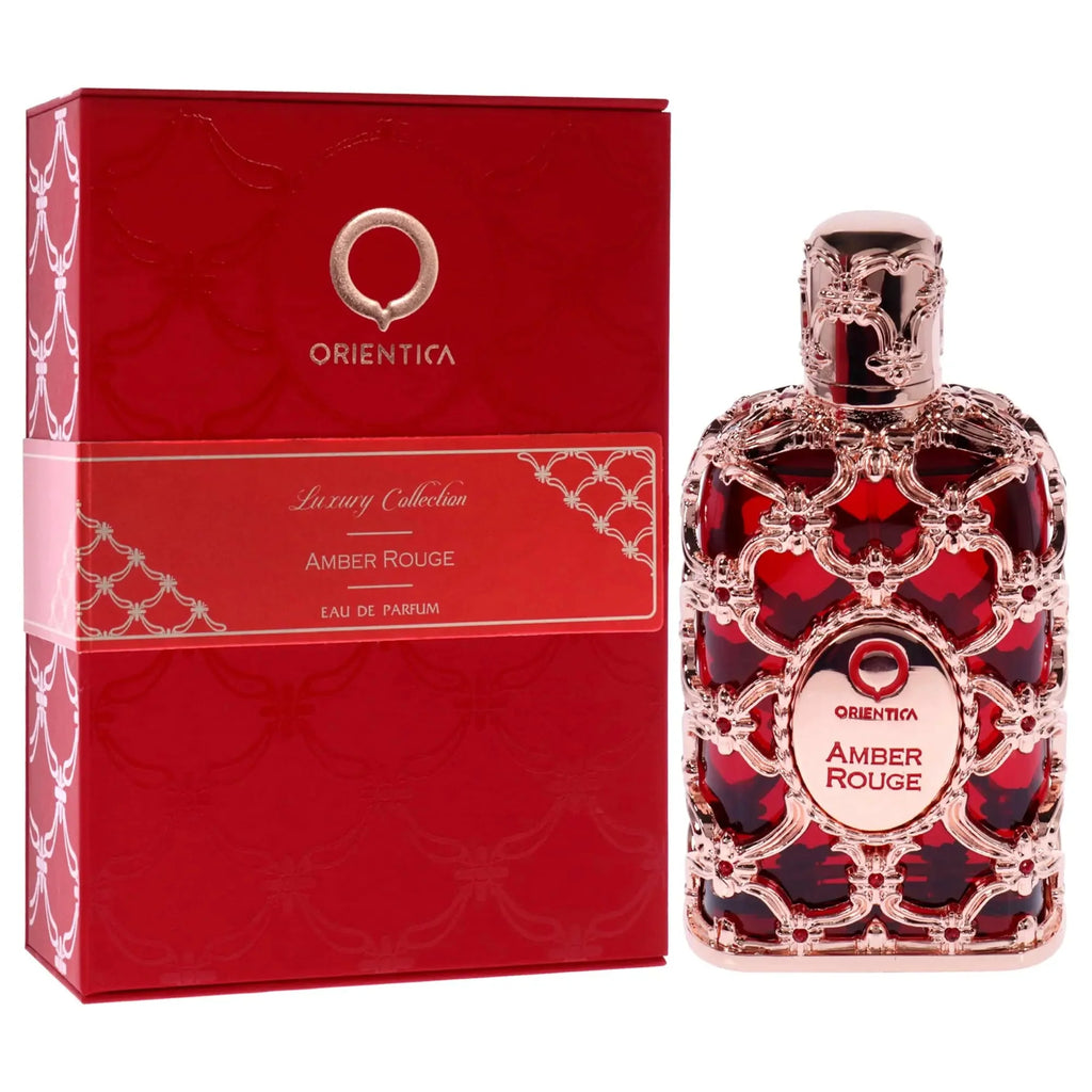 Orientical Royal Amber Rouge perfume for women in a 2.7oz floral EDP bottle, featuring a luxurious amber and floral scent.