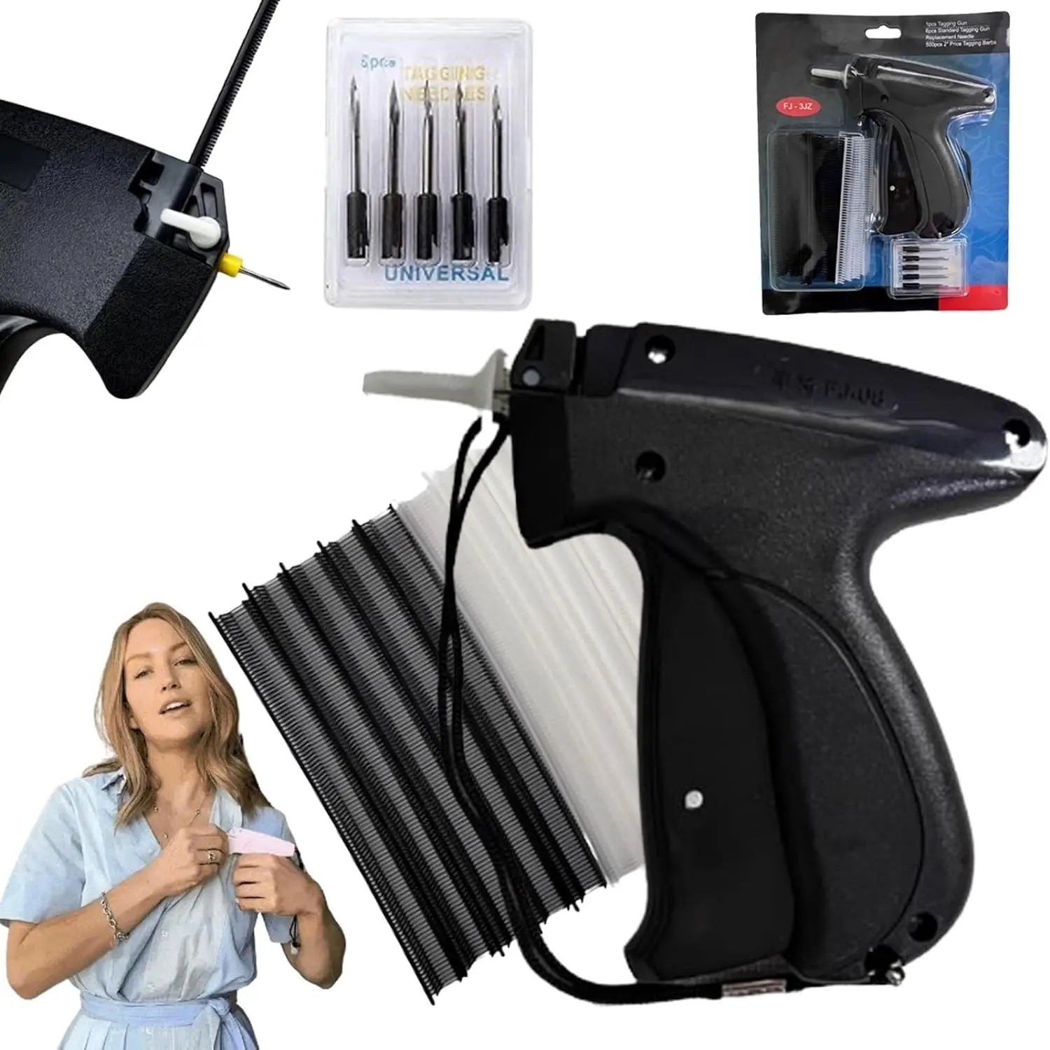 Micro stitch gun for sewing by Showlu Fashion Store, used for quick clothing repairs and fabric stitching.