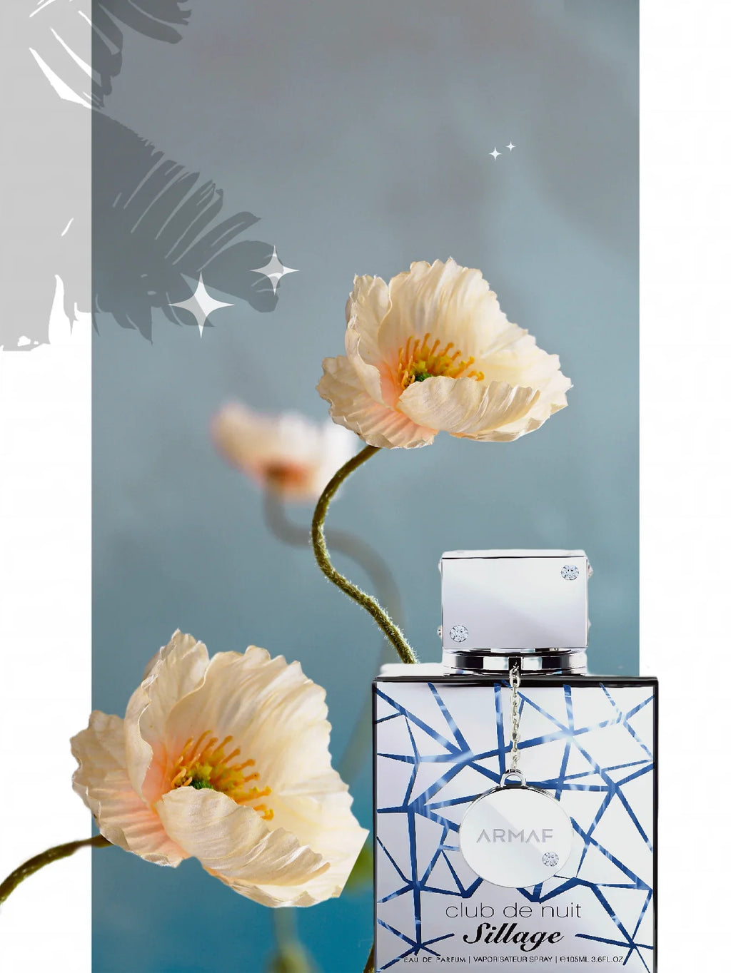 Armaf Club de Nuit Sillage Eau de Parfum 105ml bottle with citrus and musk notes, elegant fragrance display