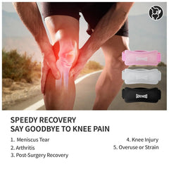 2PC/1Pair GOUNOD Patella Knee Straps Adjustable Knee Straps Running Sports for Pain Relief