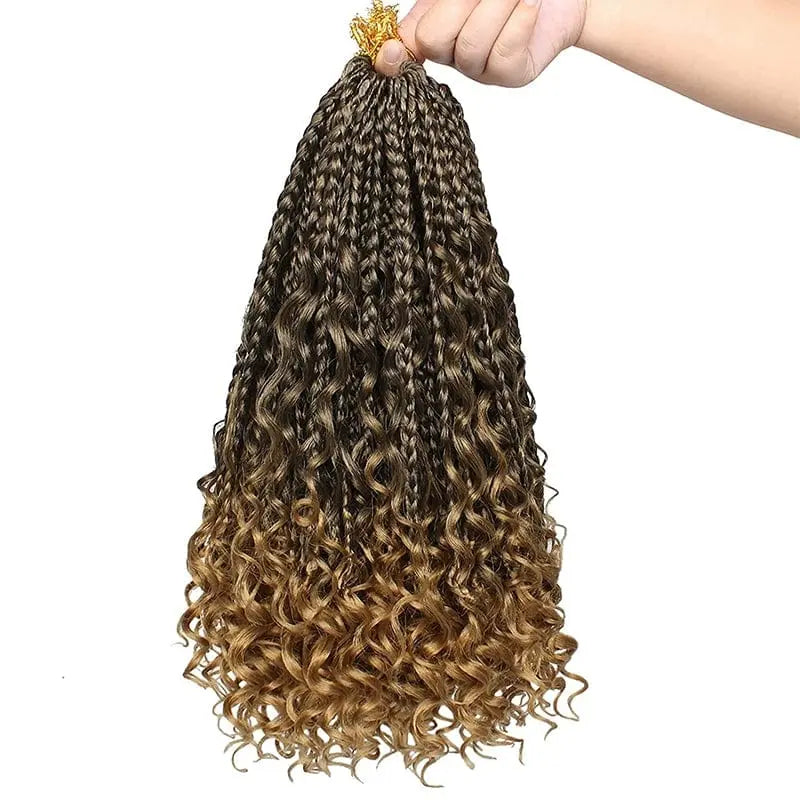 African black faux locs crochet hair extensions with three-strand braid style from Showlu Fashion Store, goddess-inspired dreadlocks.