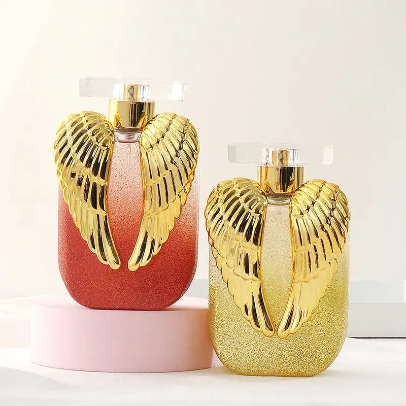 Showlu Angel Wings Girl perfume bottle with elegant, fresh, light fragrance for women, 100ml, long-lasting and suitable for special occasions.