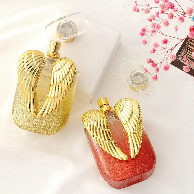 Showlu Angel Wings Girl perfume bottle with elegant, fresh, light fragrance; 100ml long-lasting perfume for women.