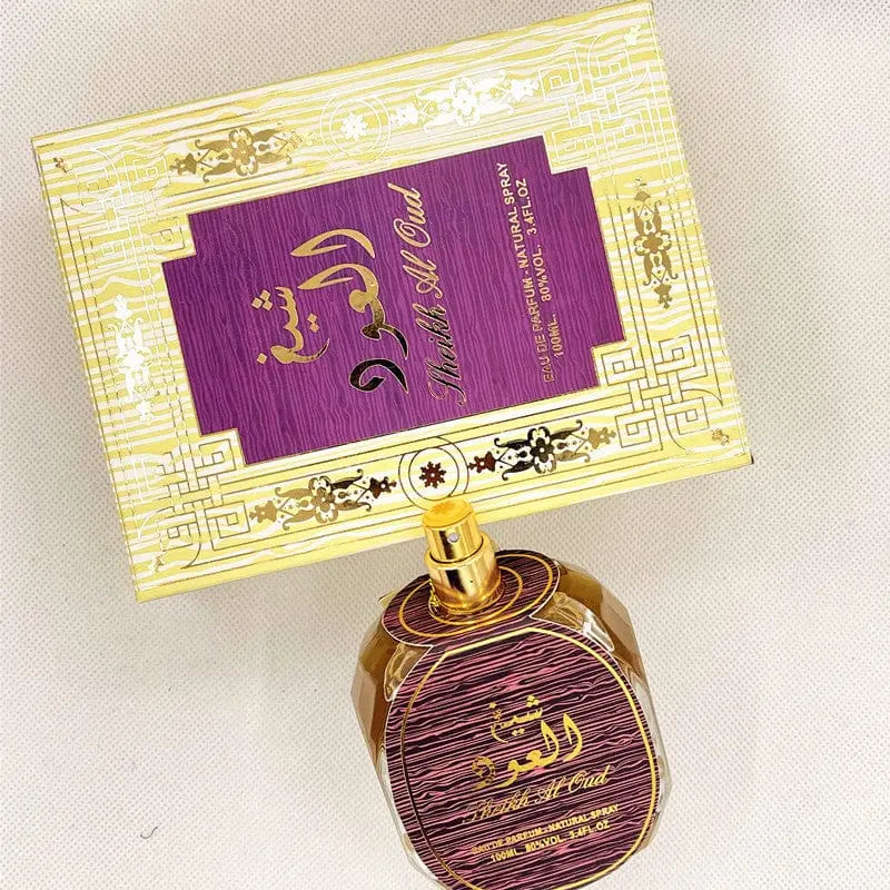 Showlu Arabian perfume bottle showcasing long-lasting Middle Eastern fragrance for men and women, elegant and luxurious scent.