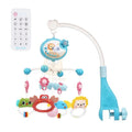 Mini Tudou baby crib mobile with musical projector and rotating rattle toy, suitable for infants up to 12 months.