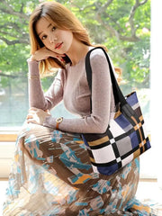 Bag Women's Large Capacity Korean Style Contrast Color Fashion Women's Bag - SHOWLU FASHION STORE