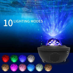 Showlu Fashion Store Biumart PRO Rechargeable Galaxy Projector Home Decor WIFI Alexa LED Starry Star Night Light Projector with Remote Controller