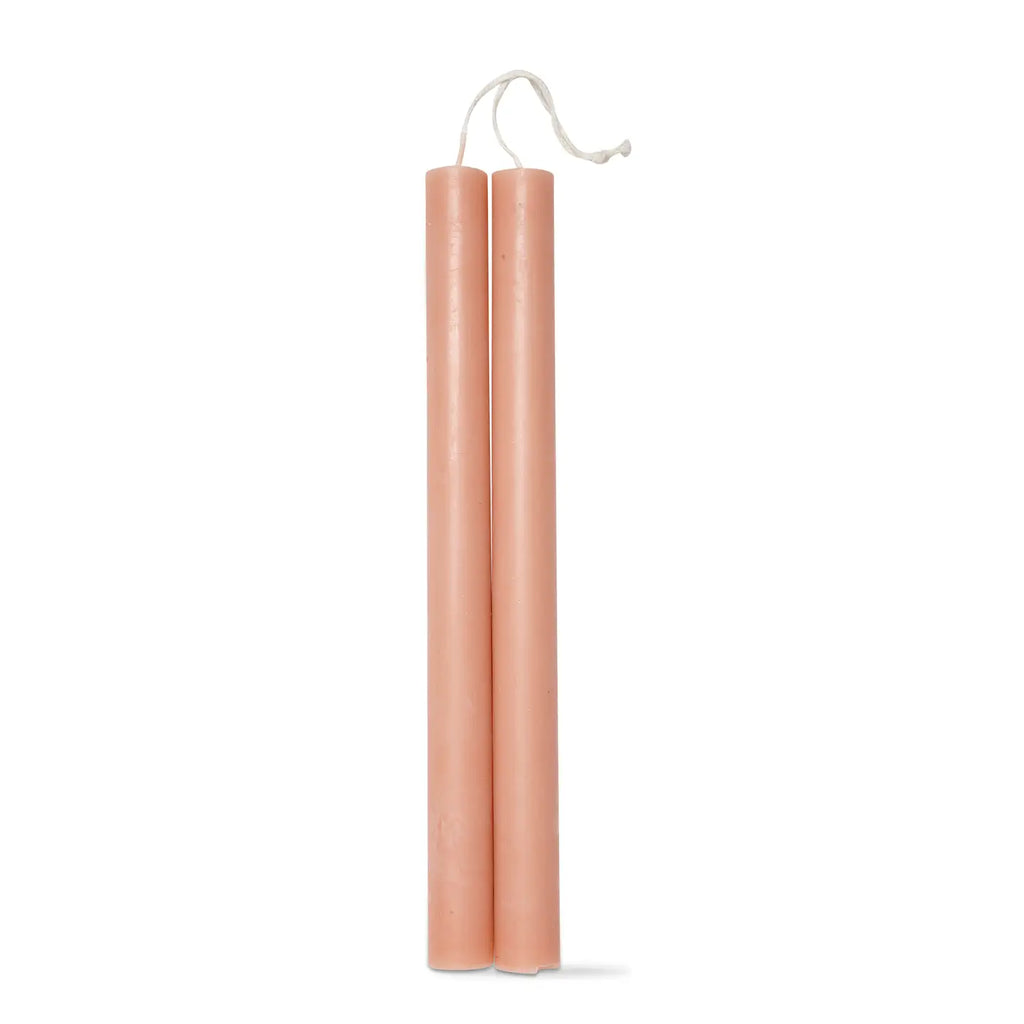 Set of 10 blush-colored taper candles from Mr. JETTING Store, 10-inch straight candles for elegant lighting and decor.