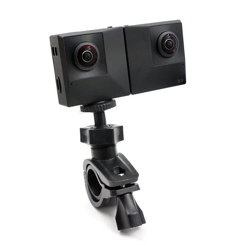 Mint Green Astraeus action camera handlebar mount for bicycles, made of ABS plastic, designed to secure cameras on bike handlebars.