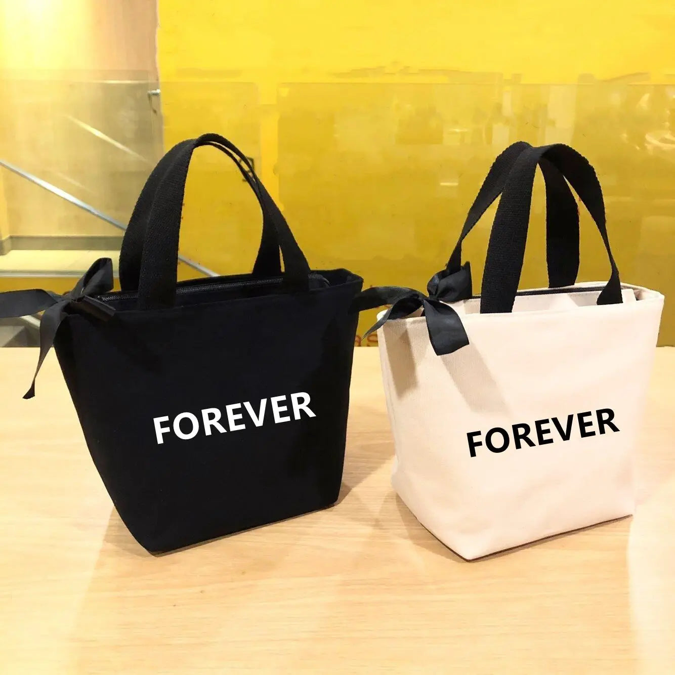 Solid color canvas tote bag with small dumpling shape, perfect for office or casual use, by Showlu Fashion Store.