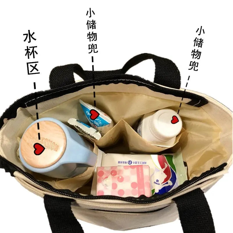Solid color canvas tote bag by Showlu Fashion Store, small dumpling style handbag for office or casual use.