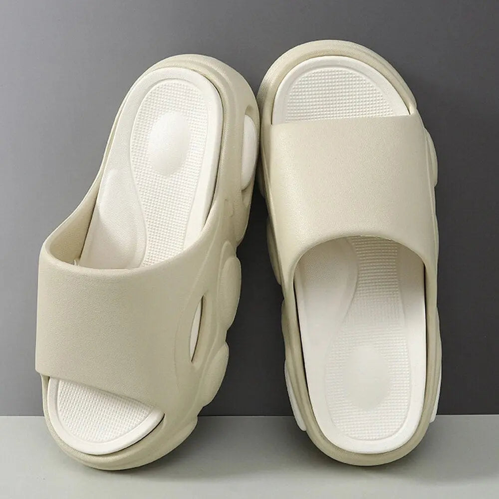 Comwarm platform EVA slippers by Showlu Fashion Store, unisex indoor outdoor slip-on slides with non-slip sole and cushioned design.