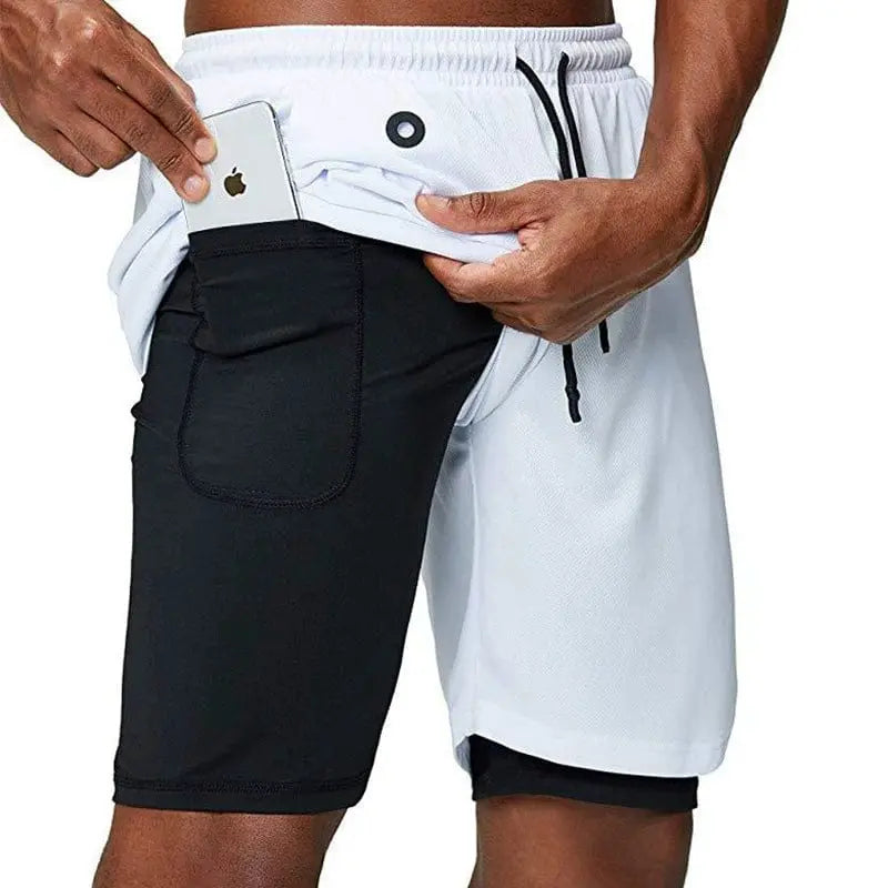 Men's quick-dry training shorts by GYMLOCKER, breathable summer five-point athletic shorts with muscle workout design.