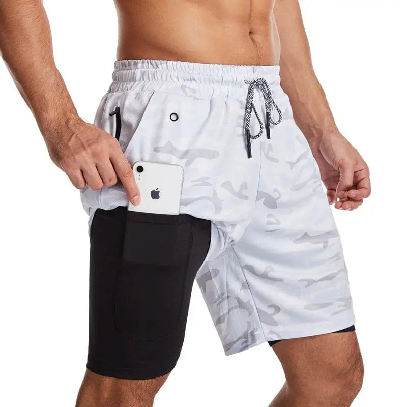 Men's quick-dry training shorts by GYMLOCKER, breathable summer workout shorts with a trendy, five-point design for active wear.
