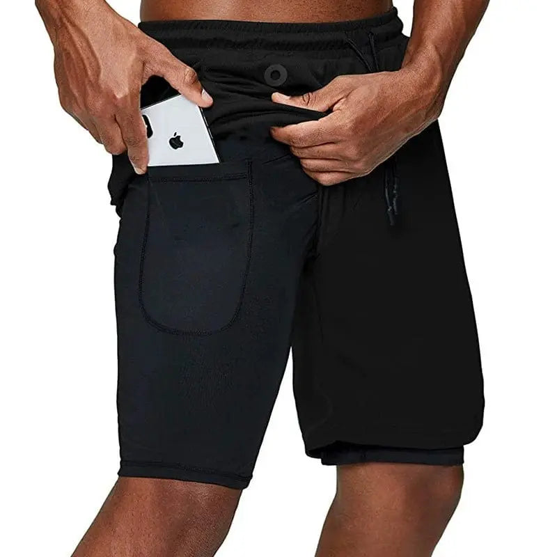 Men's quick-dry training shorts by GYMLOCKER, breathable summer five-point design, ideal for muscle workouts and active wear.