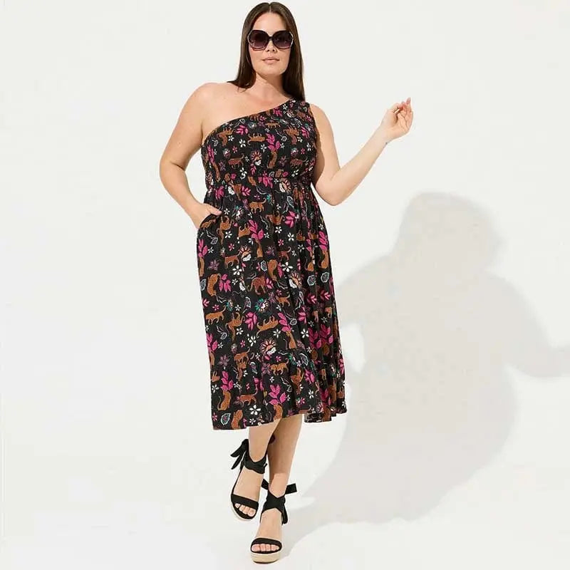 Elegant Off - Shoulder B53 Dress - SHOWLU FASHION STORE
